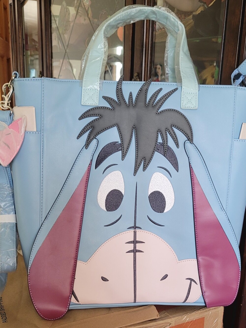 Loungefly Winnie the Pooh Eeyore Figural Carnival Tote Bag